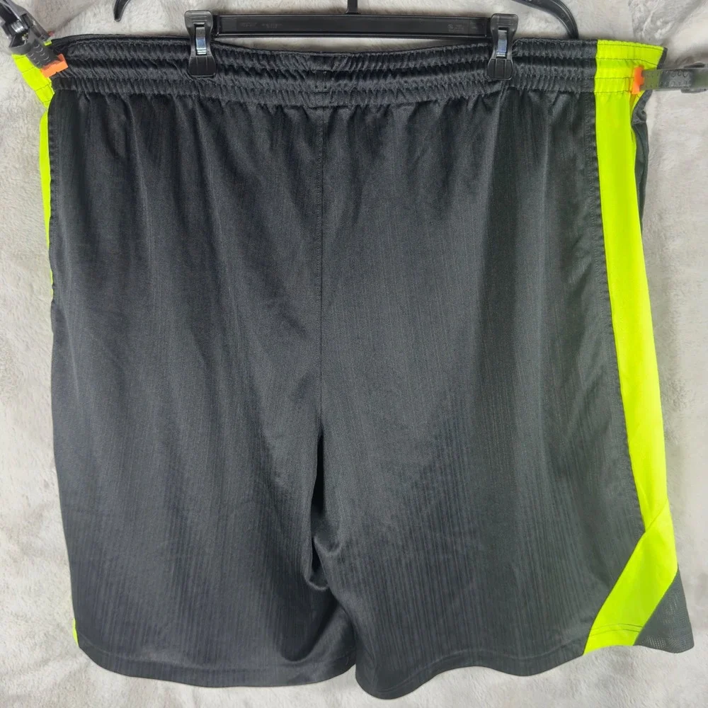 Athletic Shorts Men's 4XL Black Neon Yellow Athletic Gym‎ Workout